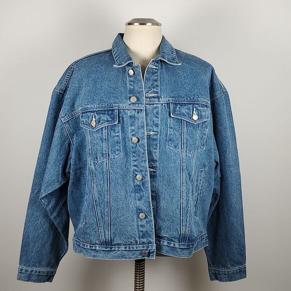 NWOT! 90s DISNEY Winnie the Pooh & Friends Embroidered Denim Jean Jacket Size XL - Picture 8 of 14